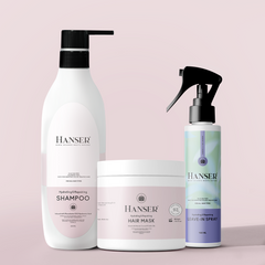 شامبو وقناع مرطب للشعر وليف ان سبراي