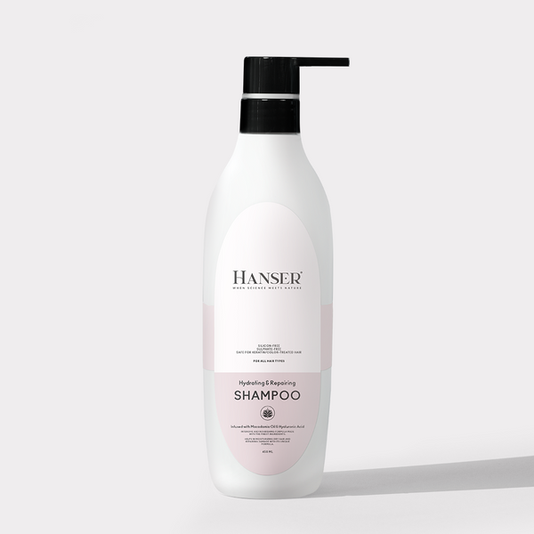 Hanser Hydrating and Repairing Shampoo.